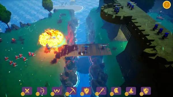 Персонаж Island Crusaders в процессе выполнения задания