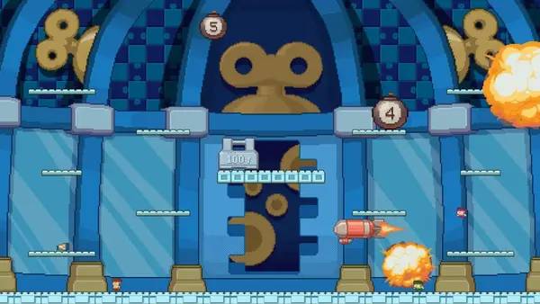 Персонаж JJBoom в процессе выполнения задания