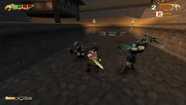 Персонаж KAAN Barbarian's Blade в процессе выполнения задания