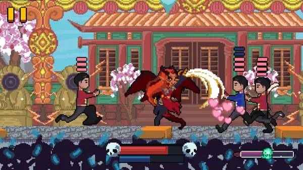 Персонаж Kawaii Deathu Desu в процессе выполнения задания