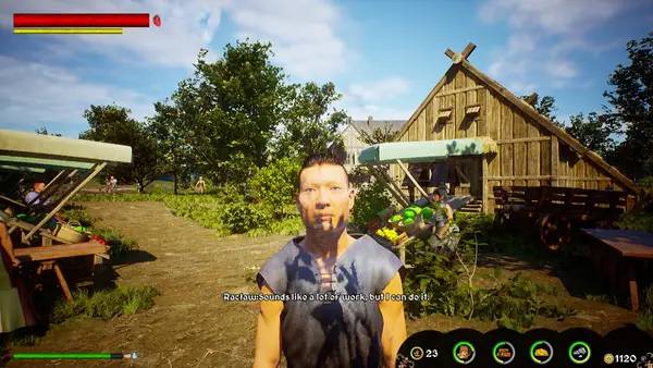 Персонаж Kingdom Of Peace в процессе выполнения задания