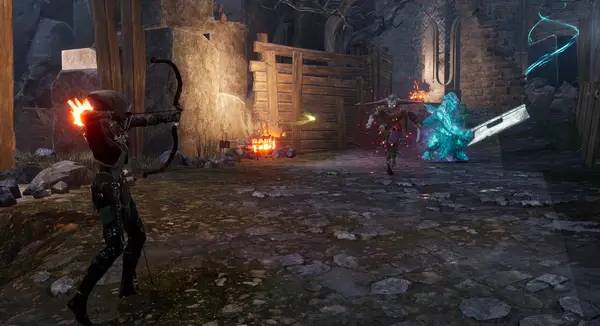 Персонаж Kingshunt в процессе выполнения задания