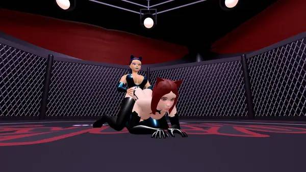 Персонаж Kinky Fight Club в процессе выполнения задания