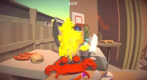 Персонаж Knife 2 Meat U в процессе выполнения задания