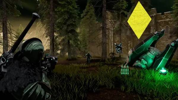 Персонаж Knights Within в процессе выполнения задания