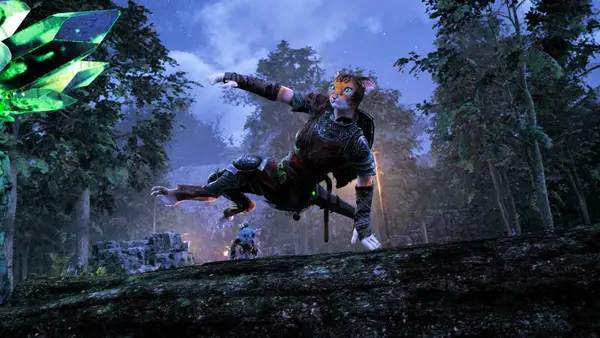 Персонаж Kristala в процессе выполнения задания