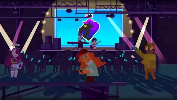 Персонаж Land of Screens в процессе выполнения задания