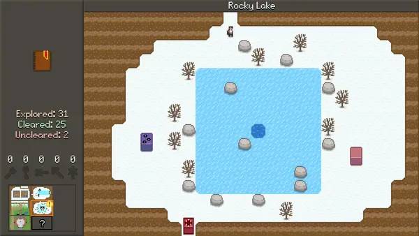 Персонаж Leaf's Odyssey в процессе выполнения задания