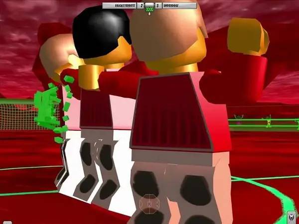 Персонаж LEGO Soccer Mania в процессе выполнения задания