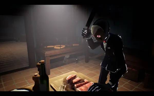 Персонаж LIGHT Black Cat and Amnesia Girl в процессе выполнения задания