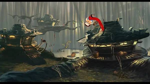 Персонаж Lilly Looking Through в процессе выполнения задания