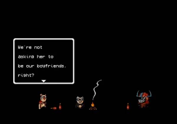 Персонаж LISA The Hopeful в процессе выполнения задания