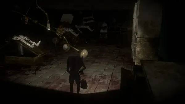 Персонаж Lithium Inmate 39 Relapsed Edition в процессе выполнения задания