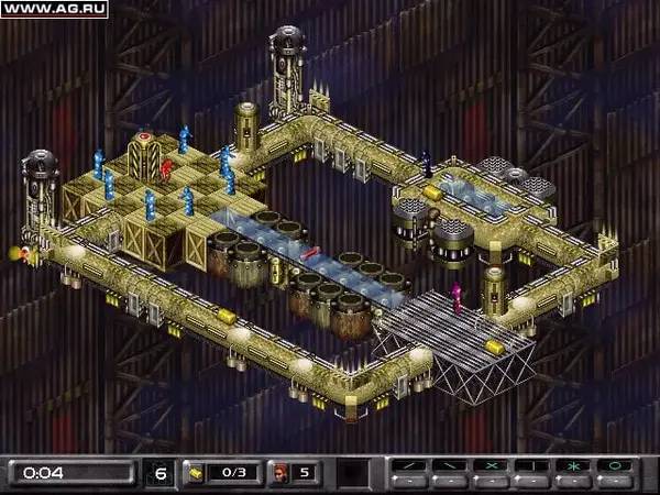 Персонаж Lode Runner 2 в процессе выполнения задания