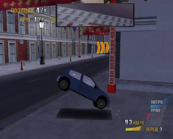 Персонаж London Racer World Challenge в процессе выполнения задания