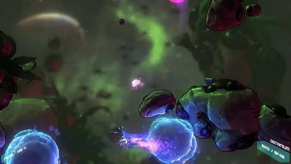 Персонаж LOST ORBIT в процессе выполнения задания