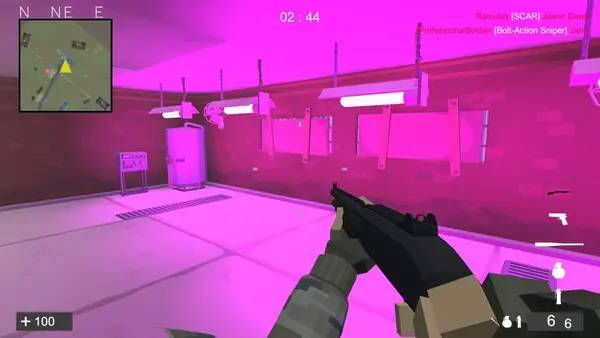 Персонаж Low Poly Forces в процессе выполнения задания