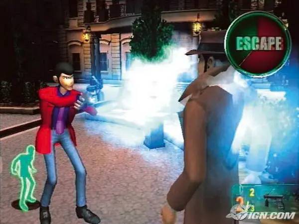 Персонаж Lupin the 3rd  Treasure of the Sorcerer King в процессе выполнения задания