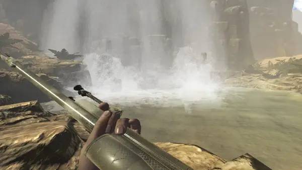 Персонаж Mad Hunting Simulator VR в процессе выполнения задания