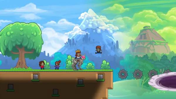 Персонаж MakerKing в процессе выполнения задания