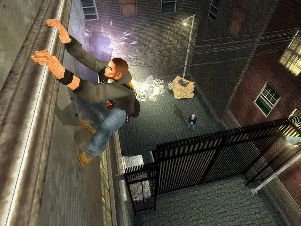 Персонаж Marc Ecko's Getting Up  Contents Under Pressure в процессе выполнения задания