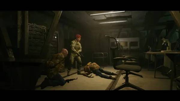 Персонаж Maroon Berets 2030 в процессе выполнения задания