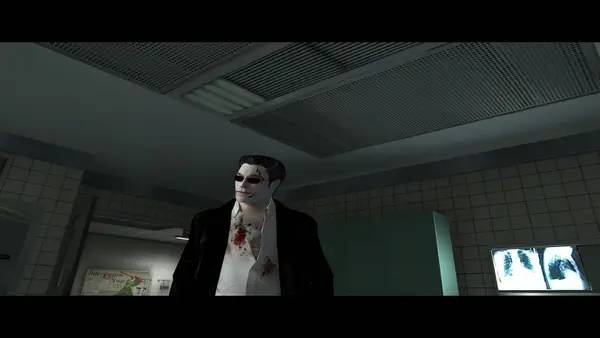 Персонаж Max Payne 2 Matrix в процессе выполнения задания