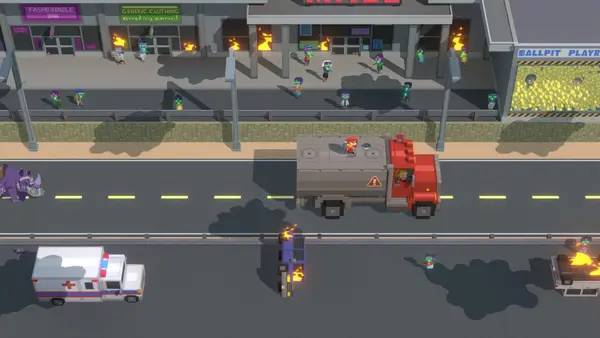 Персонаж Mayhem in Single Valley в процессе выполнения задания