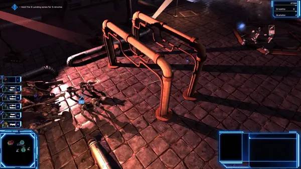 Персонаж Mechs & Mercs Black Talons в процессе выполнения задания