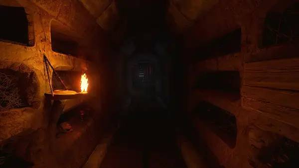 Персонаж Medusa's Labyrinth в процессе выполнения задания