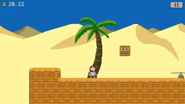 Персонаж Mega Hasan в процессе выполнения задания