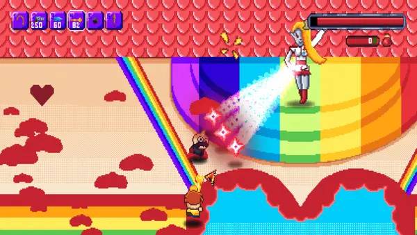 Персонаж Megalotrain в процессе выполнения задания