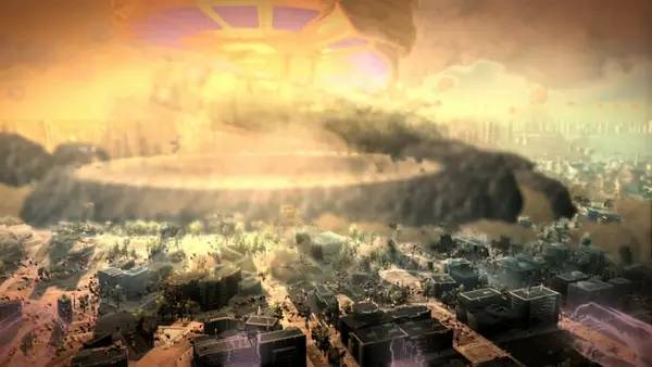 Персонаж Megaton Rainfall в процессе выполнения задания