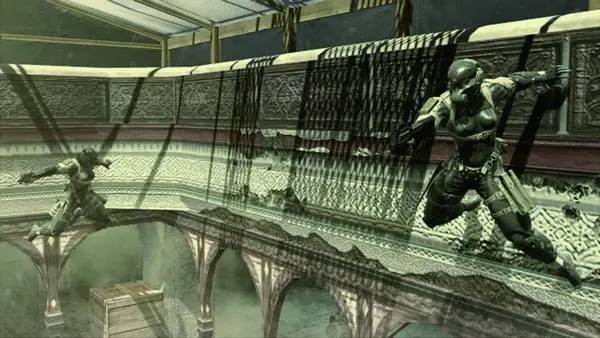 Персонаж Metal Gear Solid 4  Guns of the Patriots в процессе выполнения задания