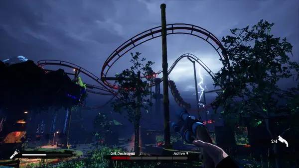 Персонаж Midnight Mayhem в процессе выполнения задания