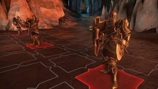 Персонаж Might and Magic  Heroes 7 -Trial by Fire в процессе выполнения задания