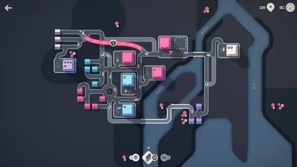 Персонаж Mini Motorways в процессе выполнения задания