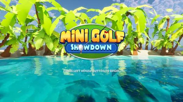 Персонаж MiniGolf Showdown в процессе выполнения задания