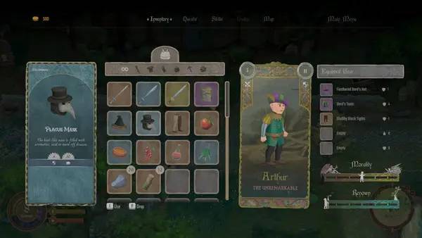 Персонаж Mirthwood в процессе выполнения задания