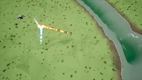 Персонаж Moderium в процессе выполнения задания