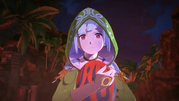 Персонаж Monster Hunter Stories 2  Wings of Ruin в процессе выполнения задания