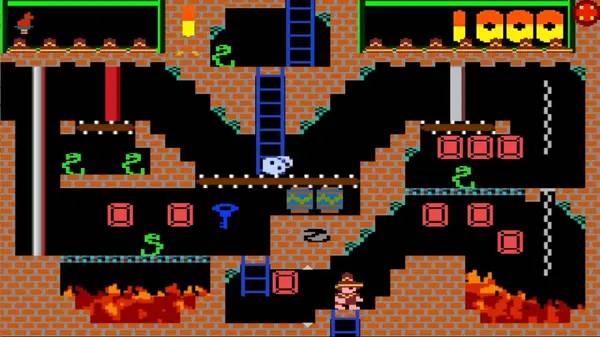 Персонаж Montezuma's Revenge - Director's Cut в процессе выполнения задания