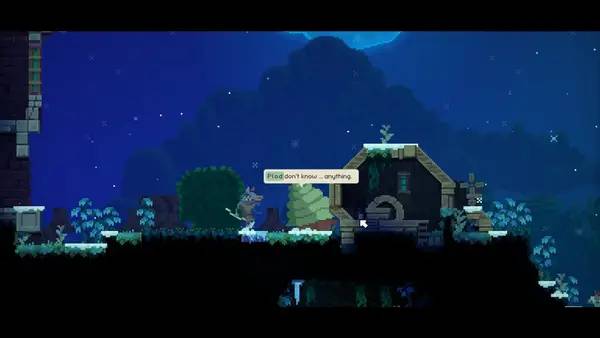 Персонаж MoonQuest в процессе выполнения задания