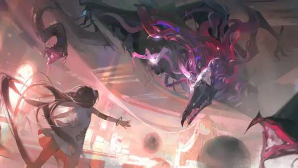 Персонаж Morimens в процессе выполнения задания