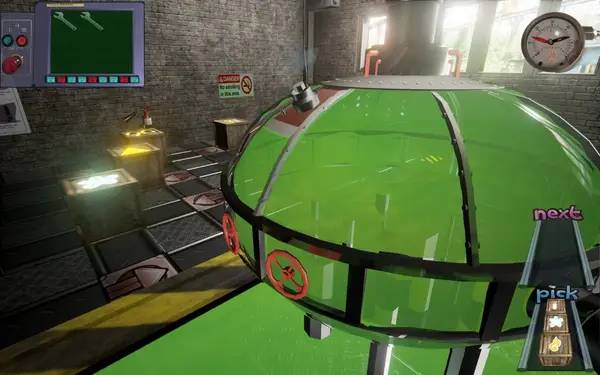 Персонаж Mr Boom's Firework Factory в процессе выполнения задания