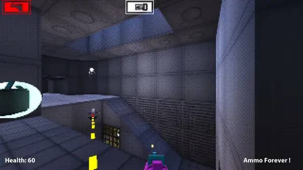 Персонаж Murder Machine Mini в процессе выполнения задания