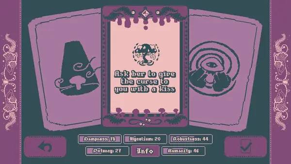 Персонаж Mushroom Musume в процессе выполнения задания