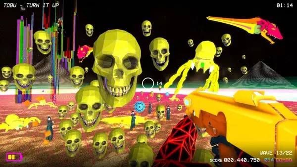 Персонаж Music Killer в процессе выполнения задания