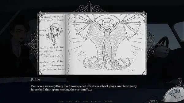 Персонаж My Countless Worlds ~Enchanted Cape~ в процессе выполнения задания