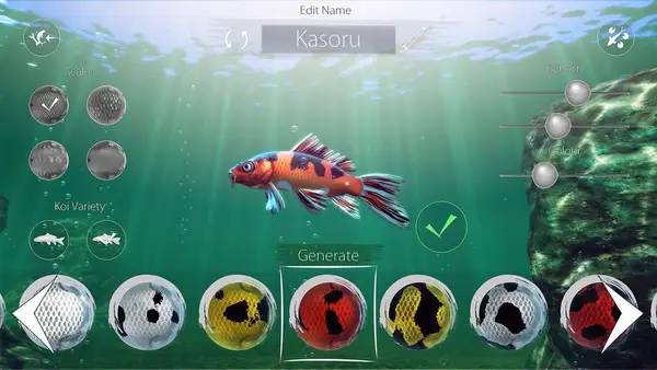 Персонаж My Koi в процессе выполнения задания